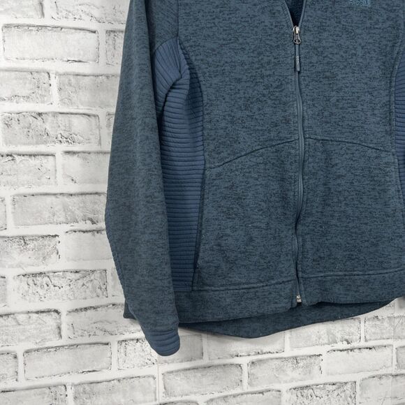 The North Face Indi 2 Gray Full Zip Jacket Slim Fit Fleece Lined Women's Large - Picture 6 of 16